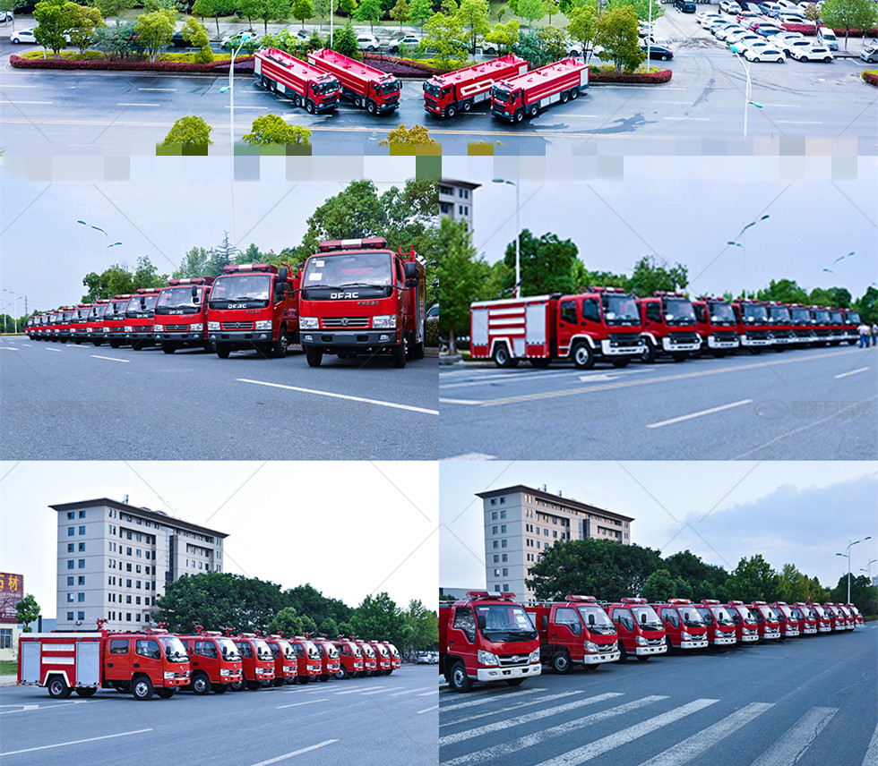 四驱单排5.25方洒水车森林消防洒水车-消防泵